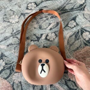 Line Friends Brown Bear Crossbody Bag